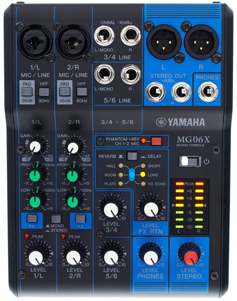 Table de mixage Yamaha MG06X - Sud Musique