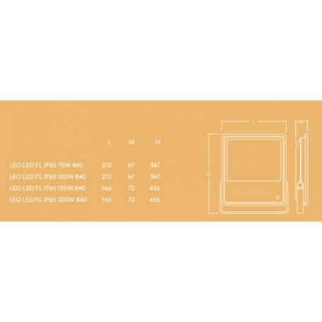 Spot LED 200W blanc froid THORN