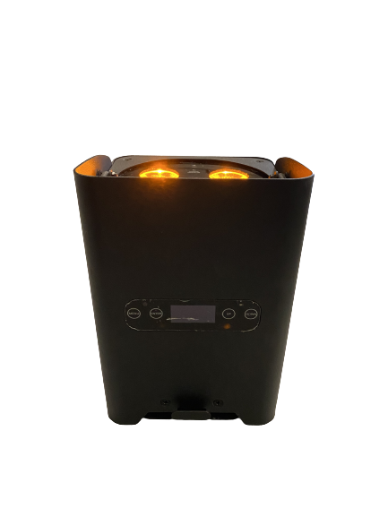 Pack de 6 Spots batterie PAR LED - AFX (5x12W) + case